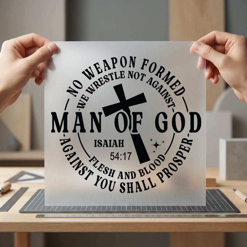 Man God Scripture Christian Christian Faith Ready to Press DTF Transfer for Dtf