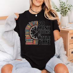 Many Books Little Time Teacher Vintage Ready to Press DTF Transfer for Dtf