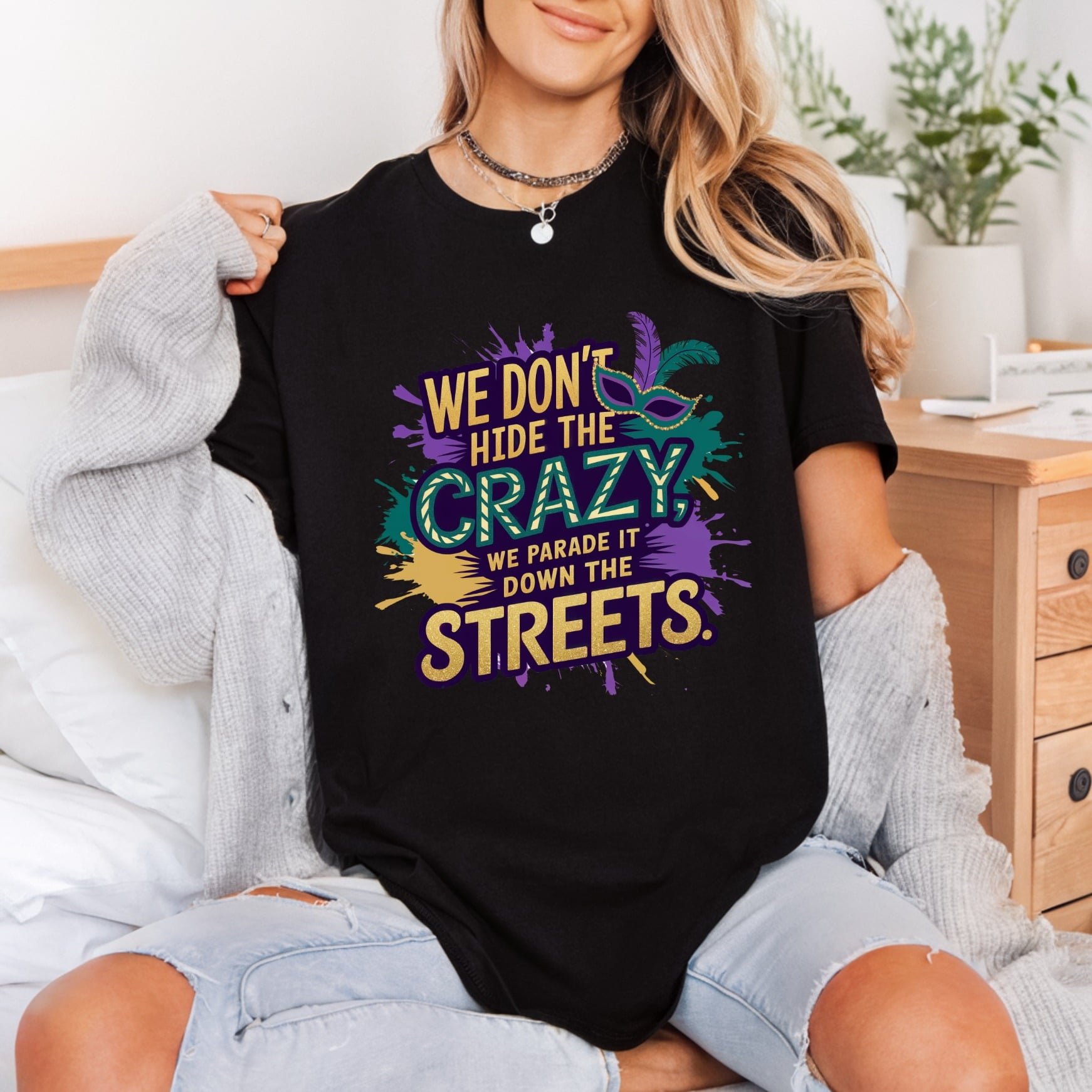 Mardi Gras Don Hide Mardi Gras Vintage Ready to Press DTF Transfer for Dtf