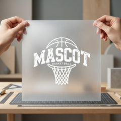 Mascot Basketball Distressed Sporty Vintage Retro Ready to Press DTF Transfer for Dtf