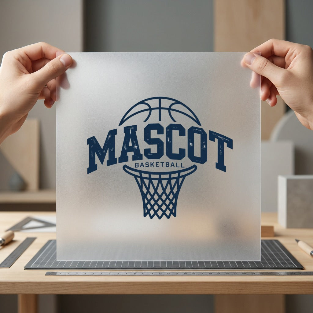 Mascot Basketball Distressed Sporty Vintage Retro Ready to Press DTF Transfer for Dtf