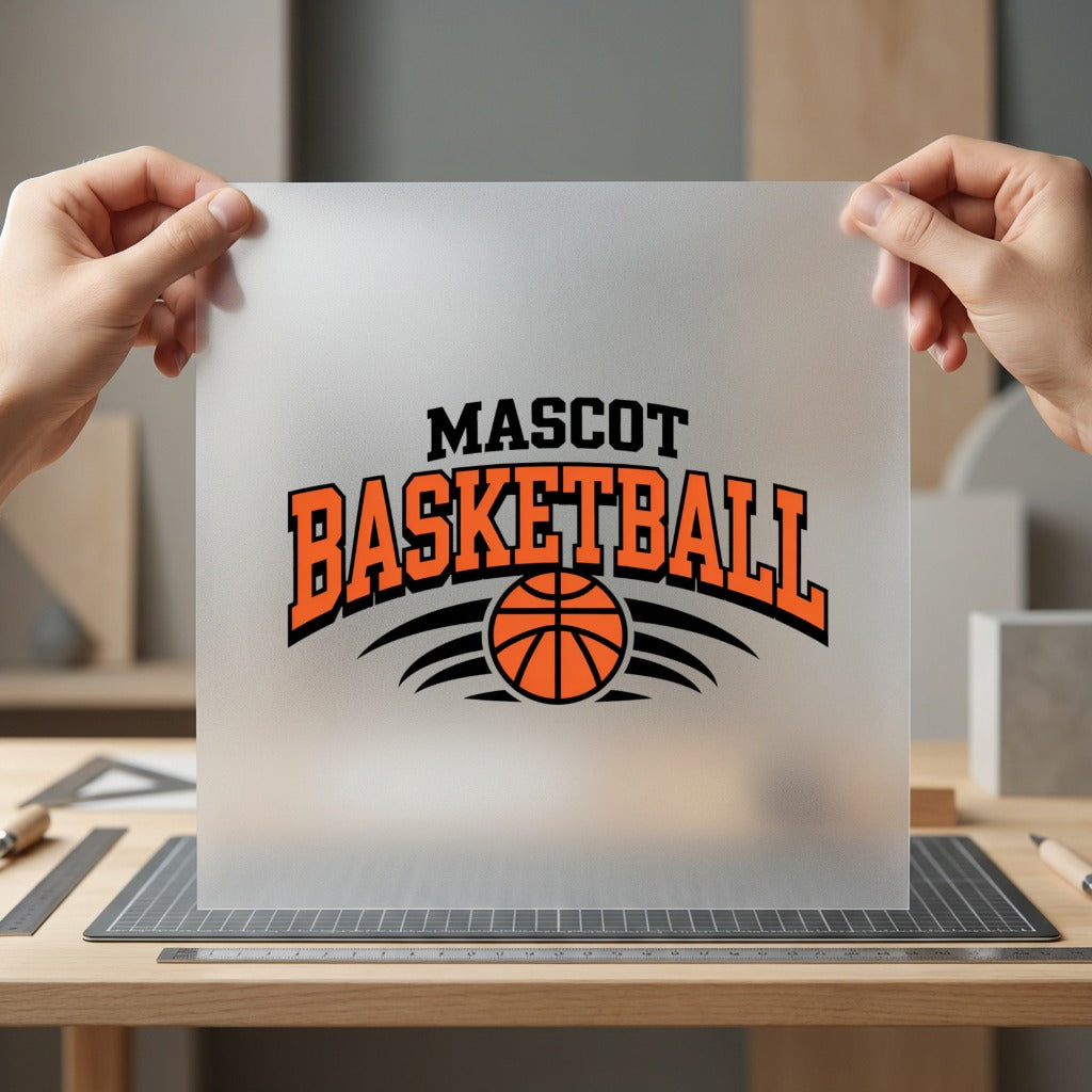 Mascot Basketball Sports Team Retro Aesthetic Ready to Press DTF Transfer for Dtf