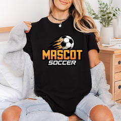Mascot Soccer Ball Dynamic Fitness Ready to Press DTF Transfer for Dtf
