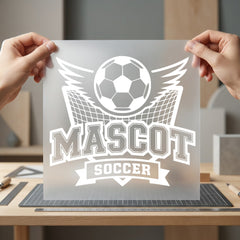 Mascot Soccer Sports Diy Retro Aesthetic Ready to Press DTF Transfer for Dtf