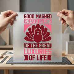 Mashed Potato Turkey Funny Thanksgiving Funny Ready to Press DTF Transfer for Dtf