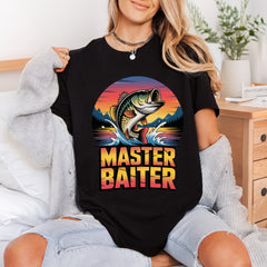 Master Baiter Fishing Retro Dad Funny Ready to Press DTF Transfer for Dtf