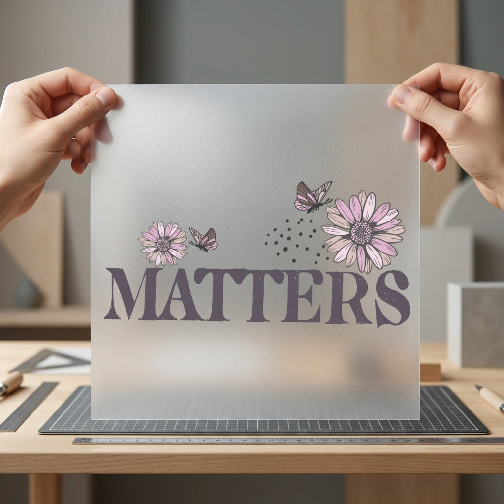 Matters Daisy Butterfly Motivational Boho Aesthetic Ready to Press DTF Transfer for Dtf