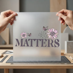 Matters Daisy Butterfly Motivational Boho Aesthetic Ready to Press DTF Transfer for Dtf