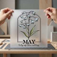 May Lily Valley Botanical Floral Ready to Press DTF Transfer for Dtf