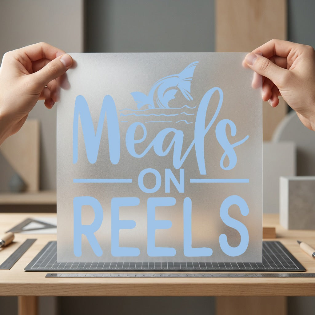 Meals Reels Fishing Diy Funny Sarcastic Ready to Press DTF Transfer for Dtf