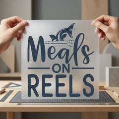 Meals Reels Fishing Diy Funny Sarcastic Ready to Press DTF Transfer for Dtf