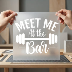 Meet Bar Gym Humour Fitness Gym Ready to Press DTF Transfer for Dtf