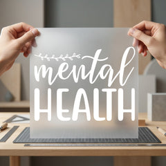 Mental Health Empowering Diy Aesthetic Ready to Press DTF Transfer for Dtf