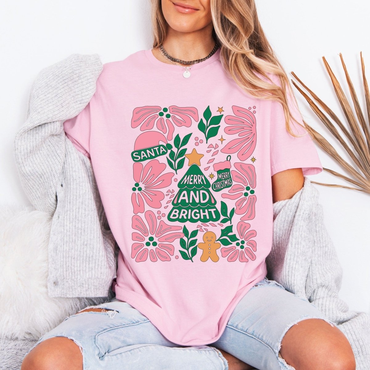 Merry and Bright | Festive Holiday Tee - Luckets.com