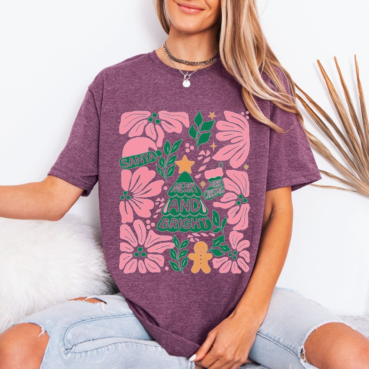 Merry and Bright | Festive Holiday Tee - Luckets.com