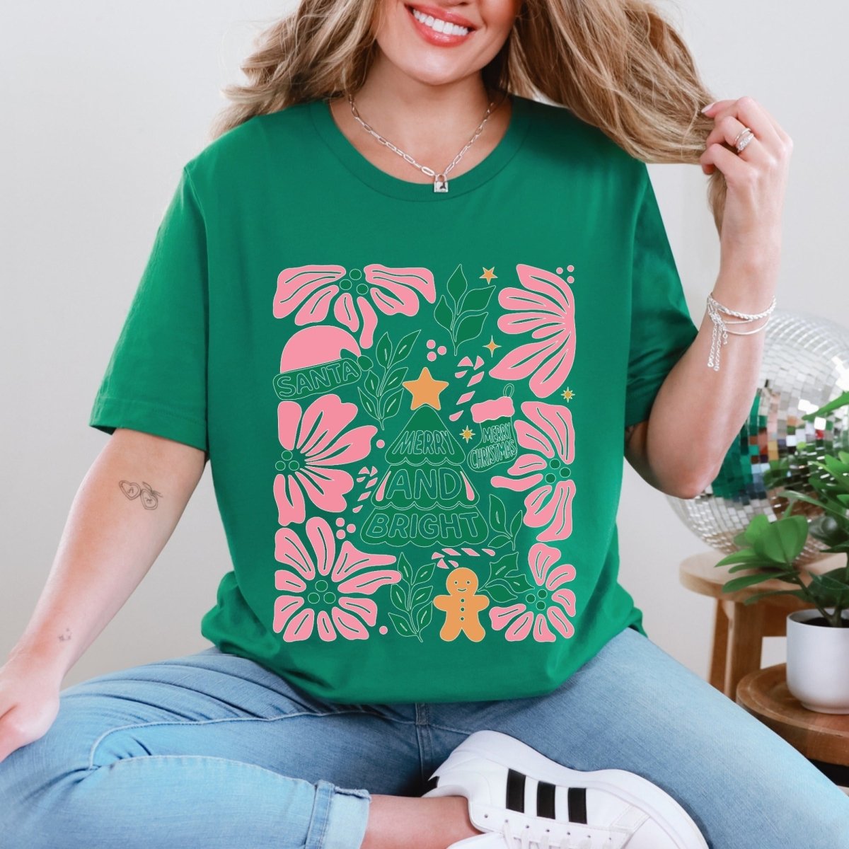 Merry and Bright | Festive Holiday Tee - Luckets.com