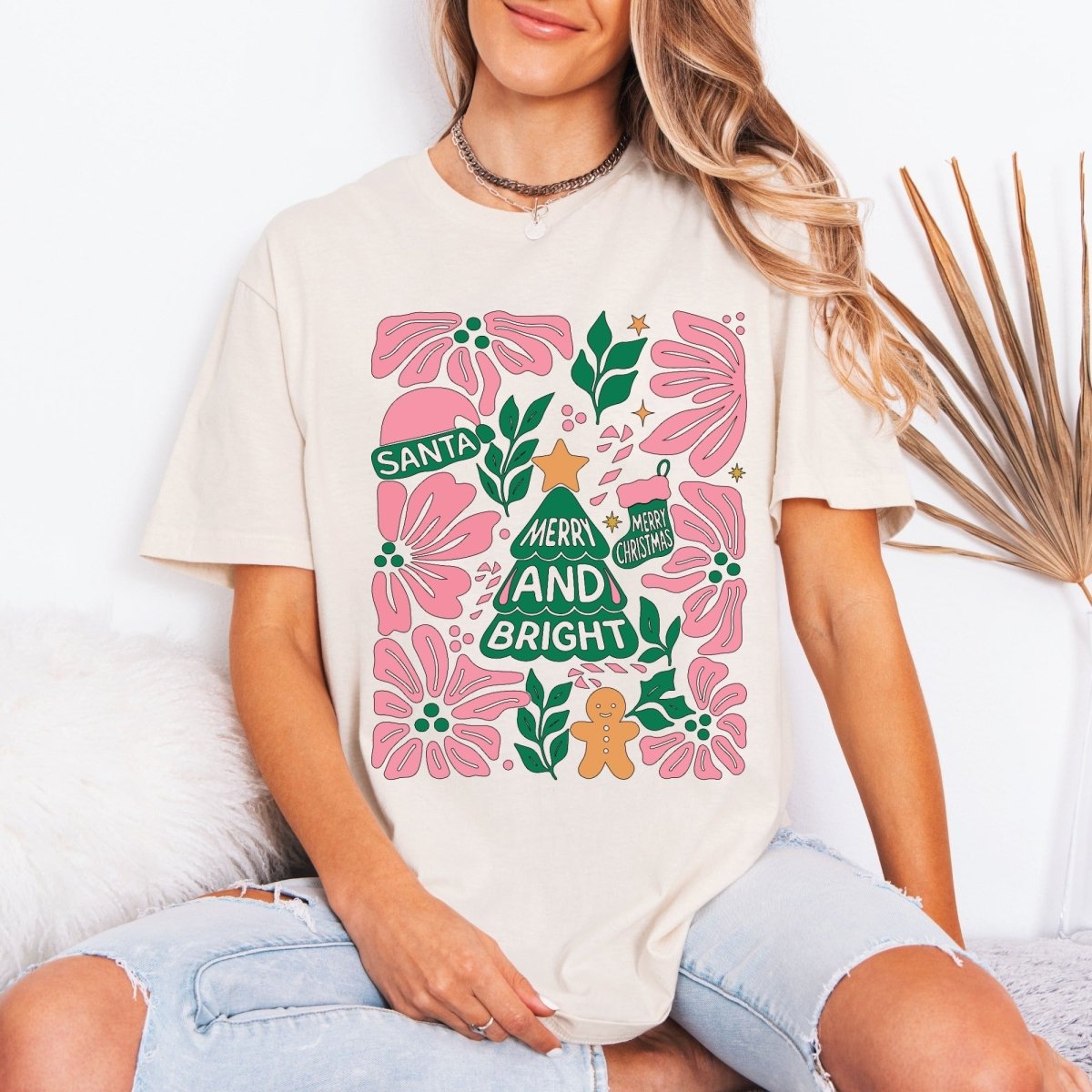 Merry and Bright | Festive Holiday Tee - Luckets.com