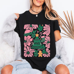 Merry and Bright | Festive Holiday Tee - Luckets.com