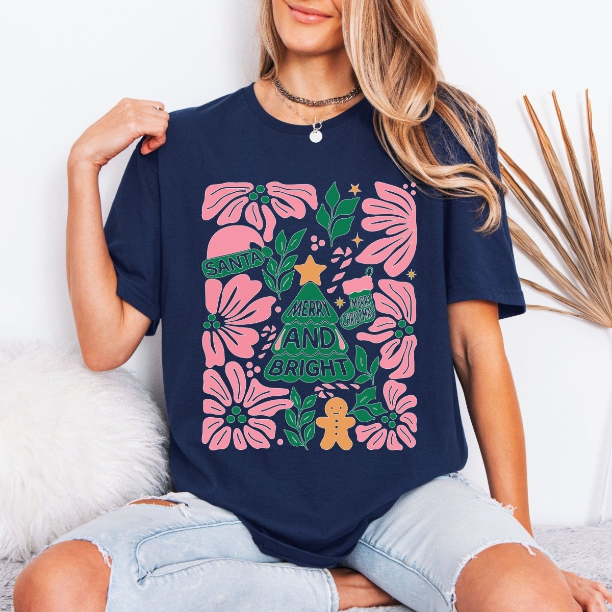 Merry and Bright | Festive Holiday Tee - Luckets.com