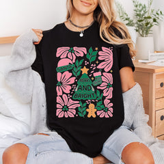 Merry Bright Retro Christmas Christmas Retro Ready to Press DTF Transfer for Dtf