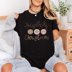 Merry Christmas Boho Ornaments Christmas Vintage Ready to Press DTF Transfer for Dtf