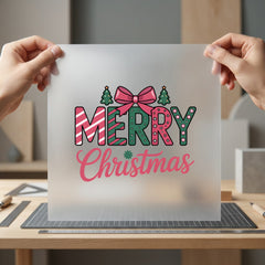 Merry Christmas Candy Cane Christmas Ready to Press DTF Transfer for Dtf