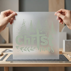 Merry Christmas Cross Christian Christian Faith Ready to Press DTF Transfer for Dtf