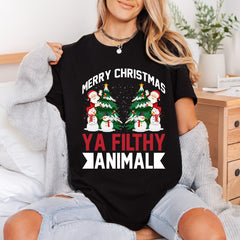 Merry Christmas Filthy Animal Christmas Mom Ready to Press DTF Transfer for Dtf