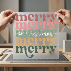 Merry Christmas Retro Holiday Christmas Vintage Ready to Press DTF Transfer for Dtf