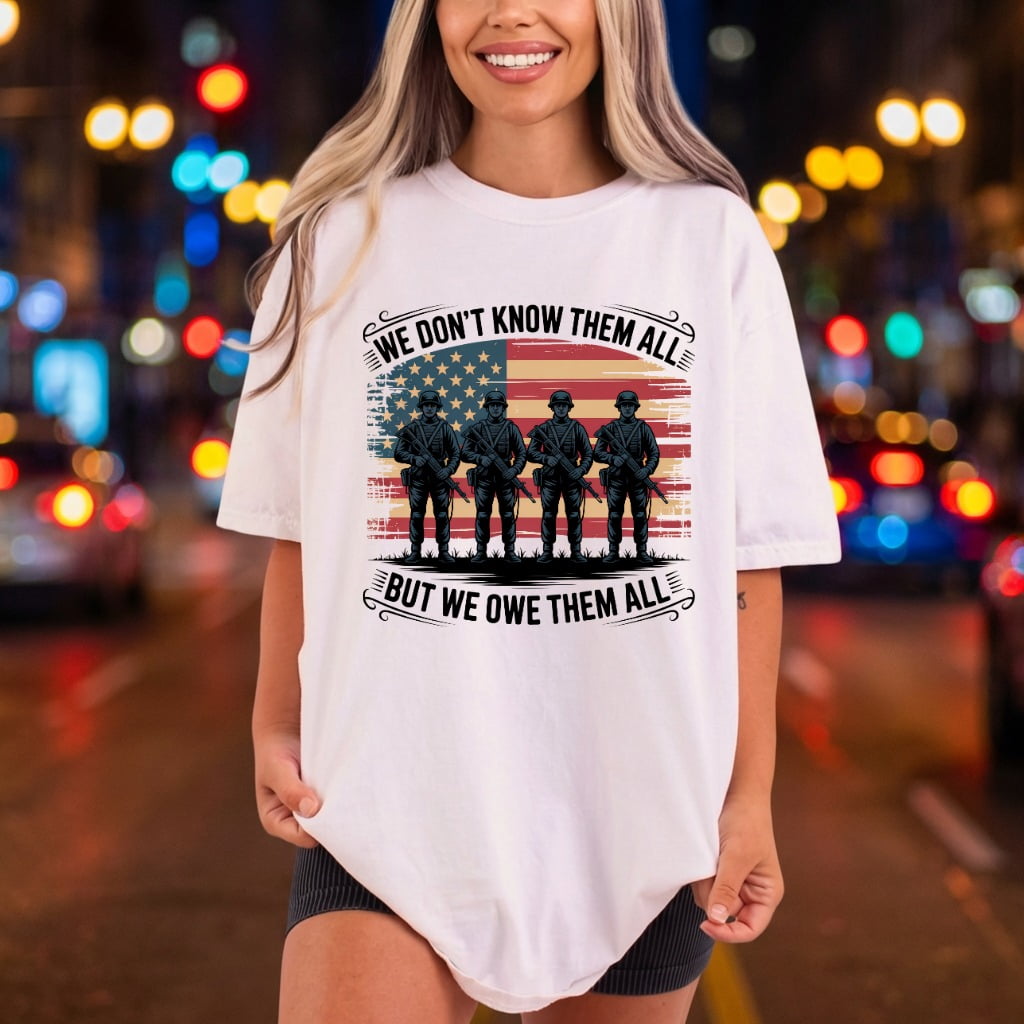 Military Tribute Soldier Patriotic Patriotic Usa Ready to Press DTF Transfer for Dtf