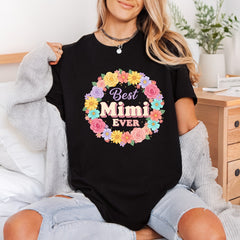 Mimi Ever Floral Wreath Grandma Retro Ready to Press DTF Transfer for Dtf