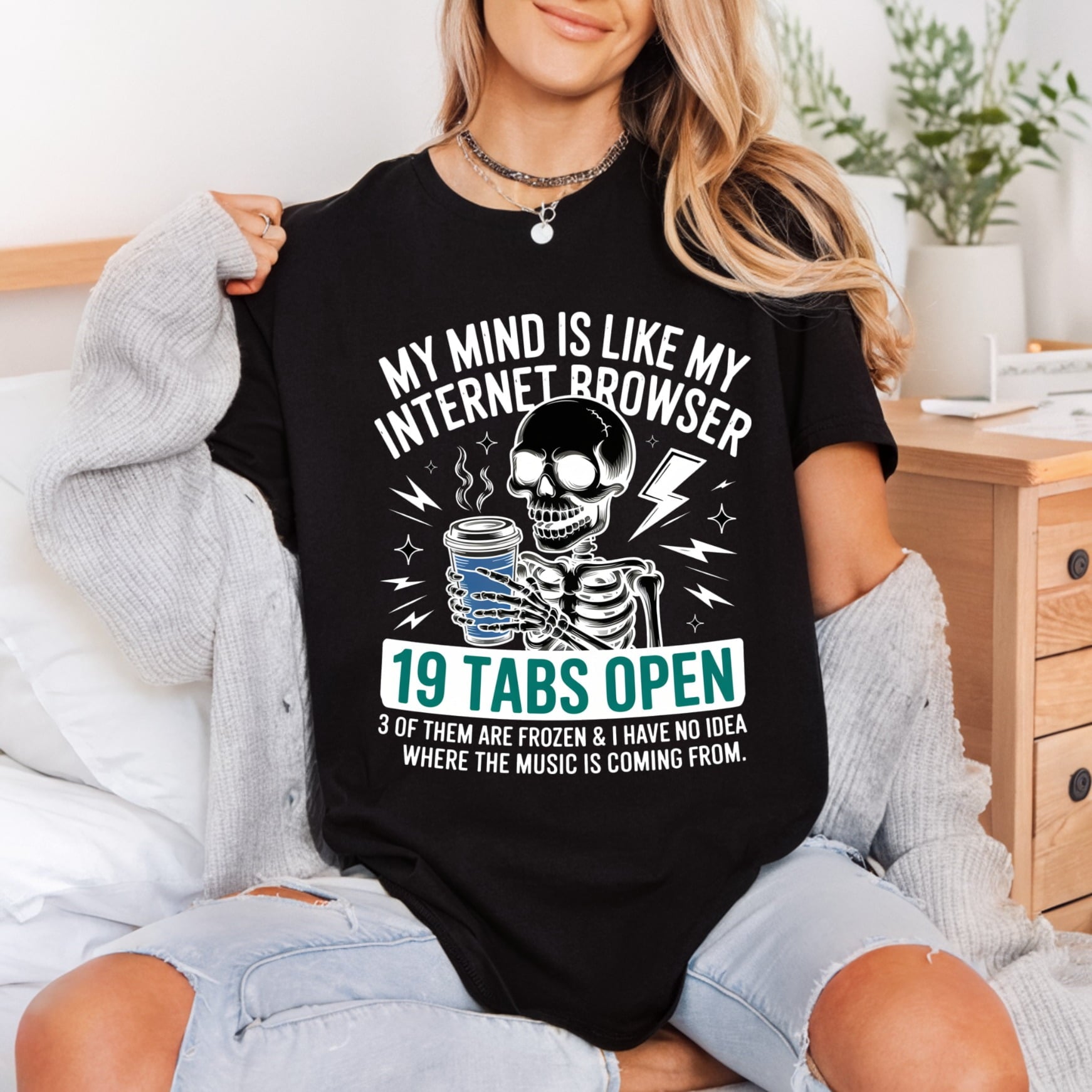 Mind Internet Browser Humorous Funny Sarcastic Ready to Press DTF Transfer for Dtf