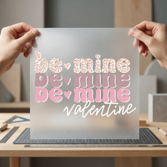 Mine Valentine Retro Leopard Valentine Retro Ready to Press DTF Transfer for Dtf