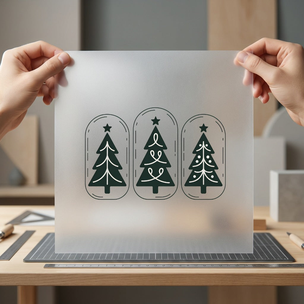 Minimalist Christmas Trees Holiday Christmas Aesthetic Ready to Press DTF Transfer for Dtf