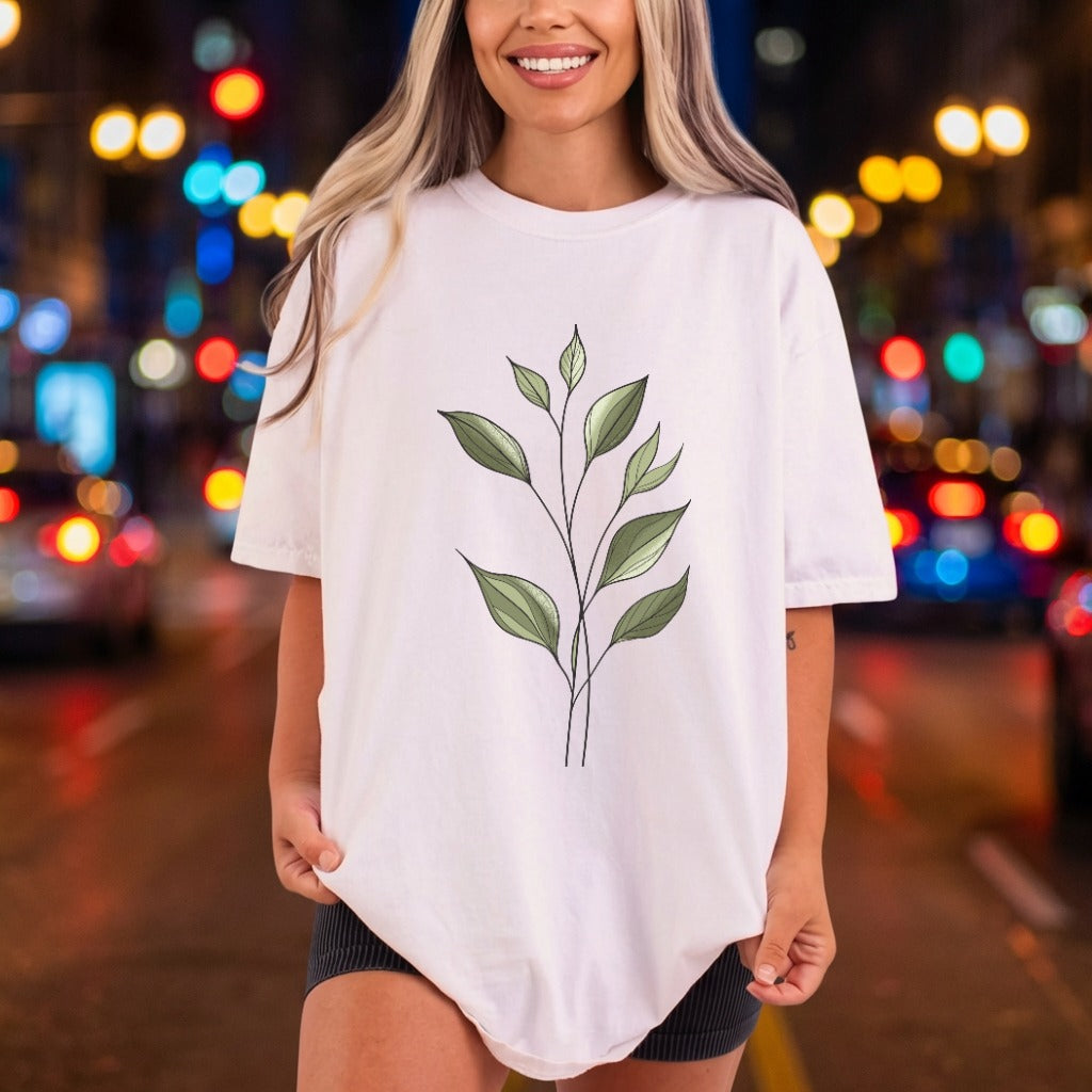 Minimalist Leaf Branch Botanical Boho Minimalist Ready to Press DTF Transfer for Dtf