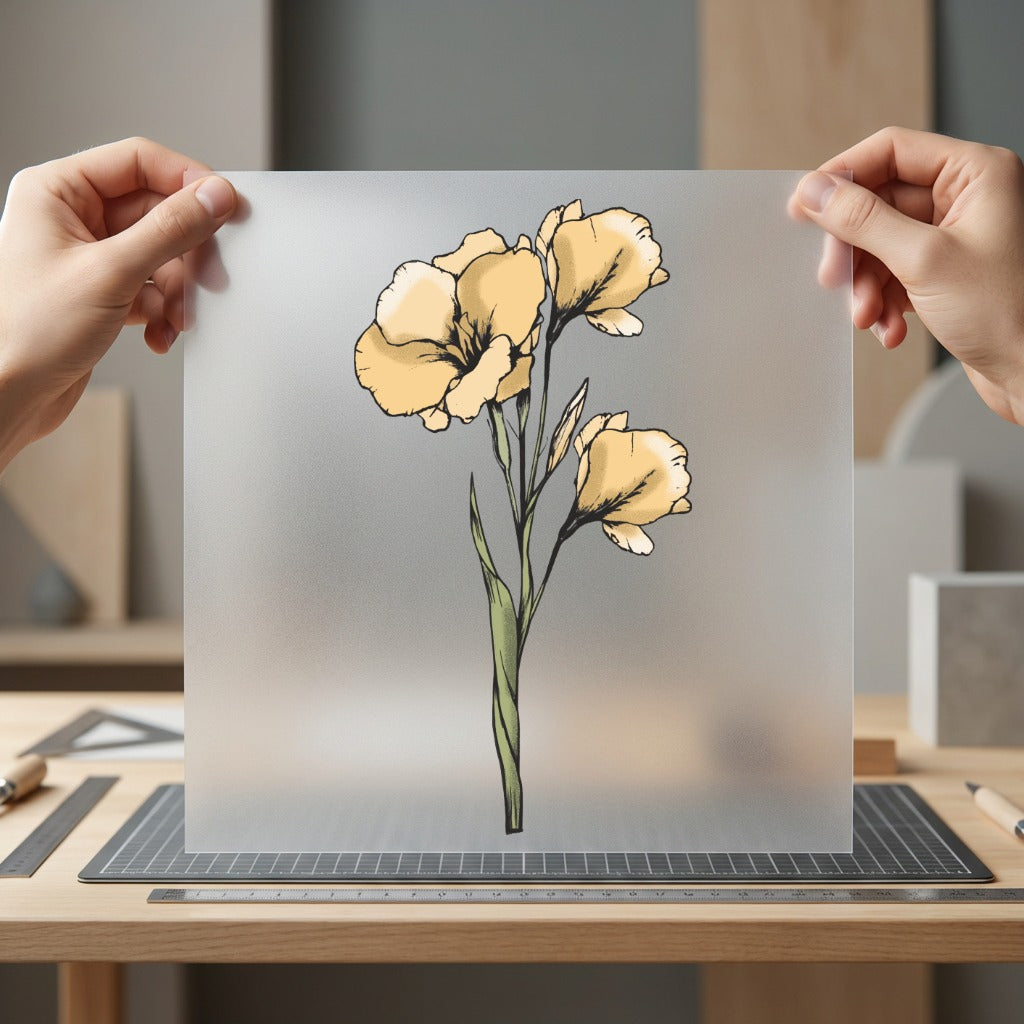 Minimalist Yellow Floral Botanical Minimalist Aesthetic Ready to Press DTF Transfer for Dtf