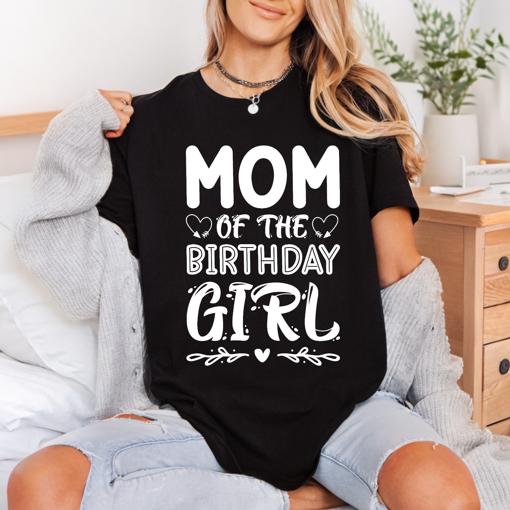 Mom Birthday Girl Celebration Mom Funny Ready to Press DTF Transfer for Dtf