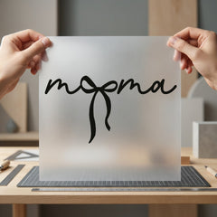 Mom Bow Script Elegant Mom Aesthetic Ready to Press DTF Transfer for Dtf