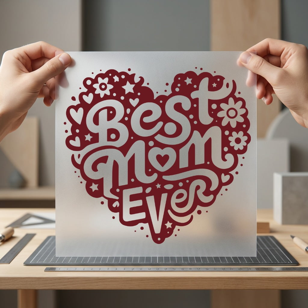 Mom Ever Heart Mother Mom Floral Ready to Press DTF Transfer for Dtf