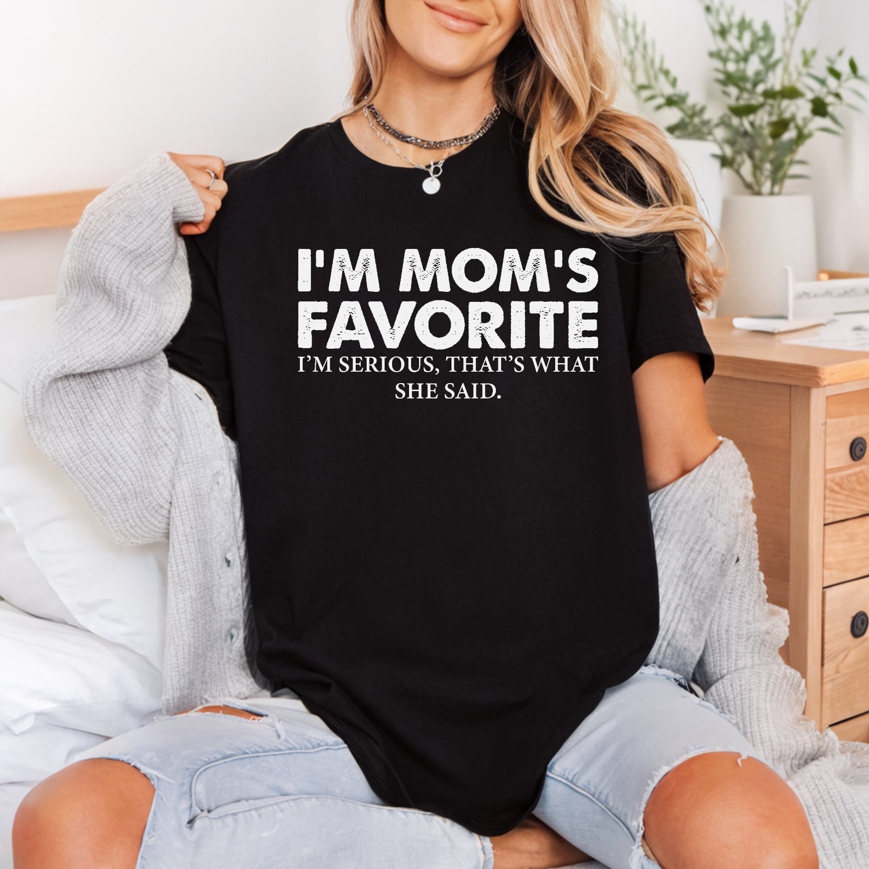 Mom Favorite Humorous Quote Mom Funny Ready to Press DTF Transfer for Dtf