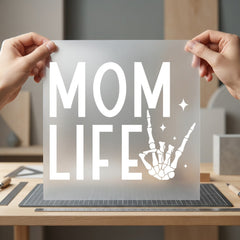 Mom Life Skeleton Hand Mom Funny Ready to Press DTF Transfer for Dtf
