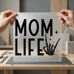 Mom Life Skeleton Hand Mom Funny Ready to Press DTF Transfer for Dtf