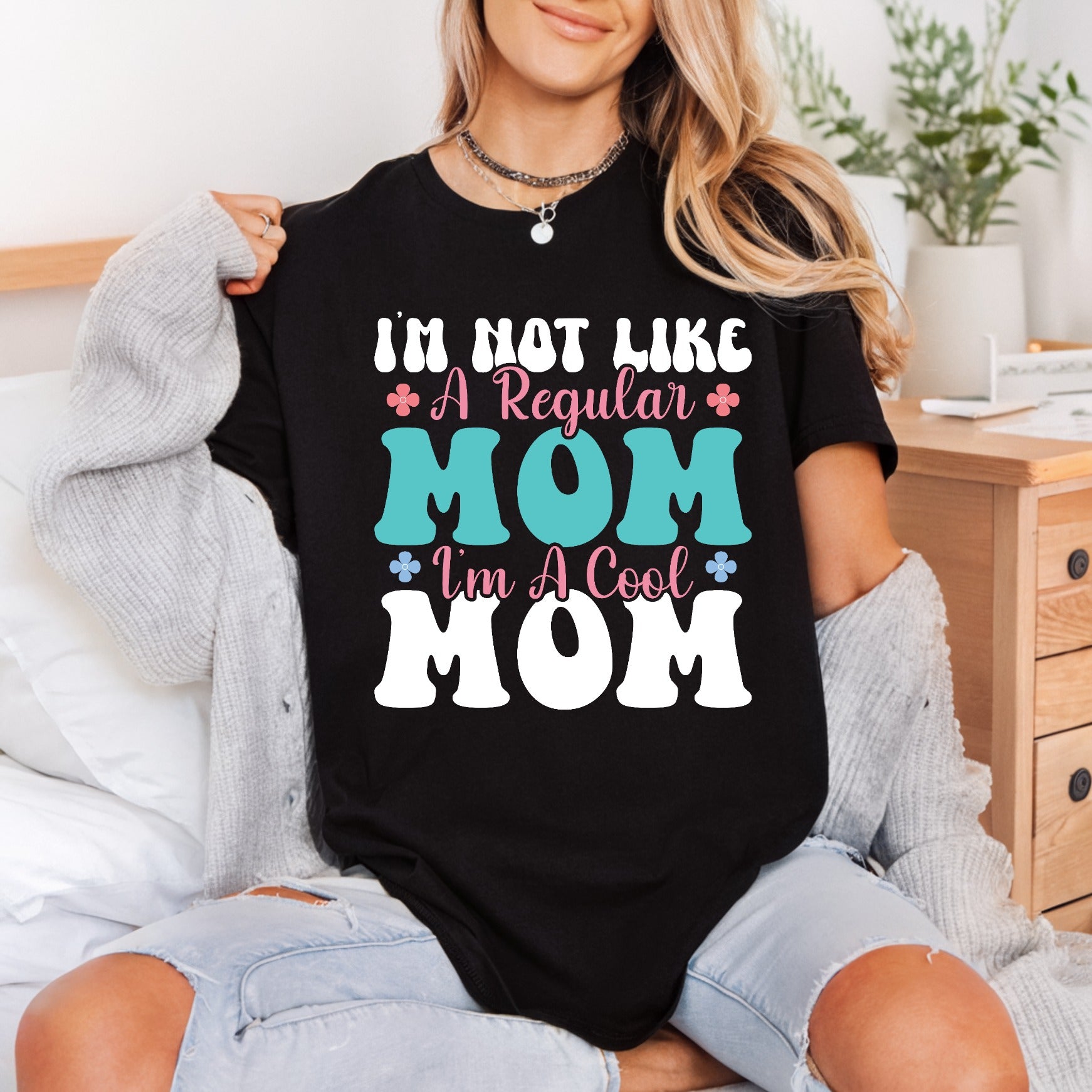 Mom Quote Retro Diy Mom Funny Ready to Press DTF Transfer for Dtf