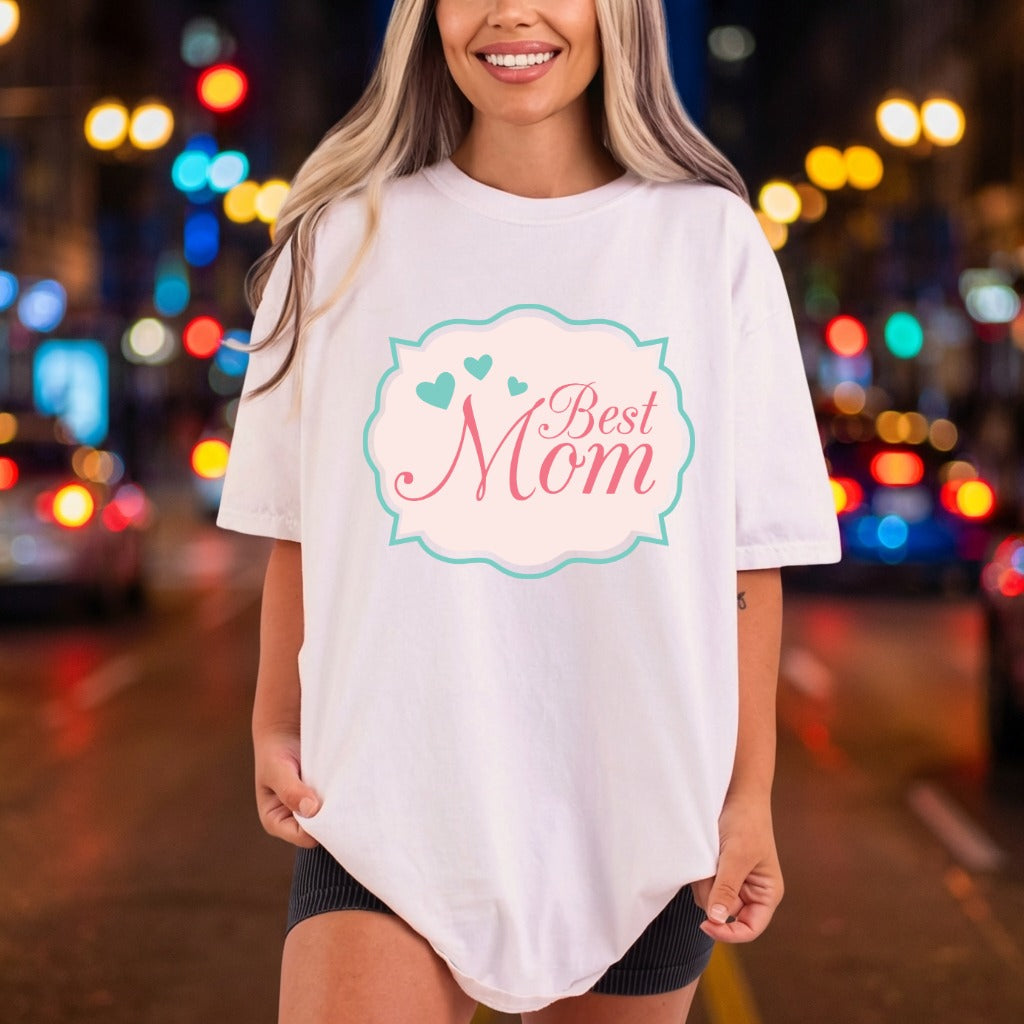 Mom Retro Heart Pink Mom Ready to Press DTF Transfer for Dtf