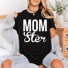 Mom Ster Bold Script Mom Funny Ready to Press DTF Transfer for Dtf