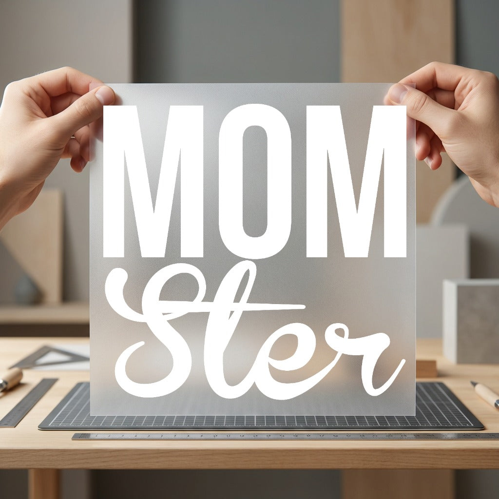 Mom Ster Bold Script Mom Funny Ready to Press DTF Transfer for Dtf