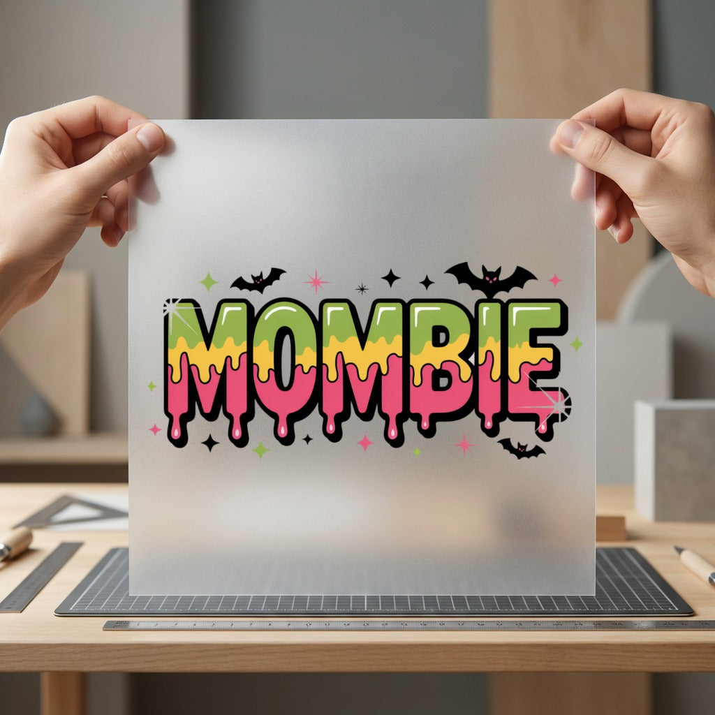 Mombie Halloween Diy Halloween Mom Ready to Press DTF Transfer for Dtf