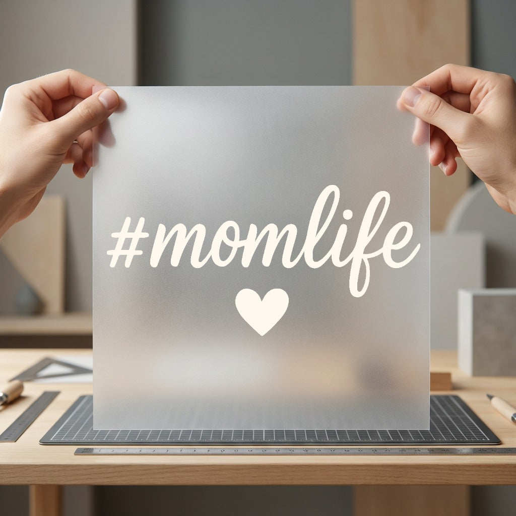 Momlife Heart Script Diy Mom Funny Ready to Press DTF Transfer for Dtf