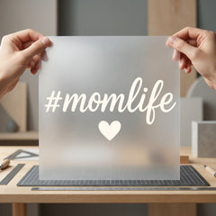 Momlife Heart Script Diy Mom Funny Ready to Press DTF Transfer for Dtf