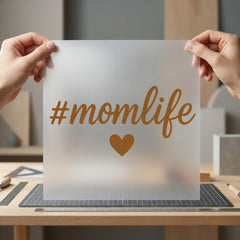Momlife Heart Script Diy Mom Funny Ready to Press DTF Transfer for Dtf